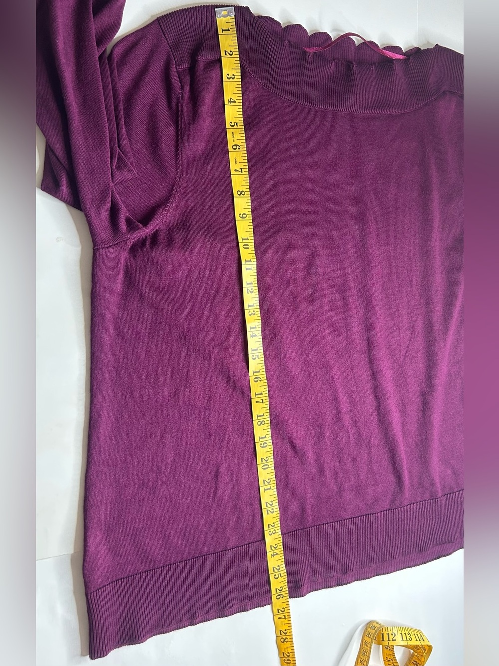 Cable & Gauge Scalloped Coquette Crewneck Sweater Moody Romantic Sz 3X Autumn - Picture 10 of 10